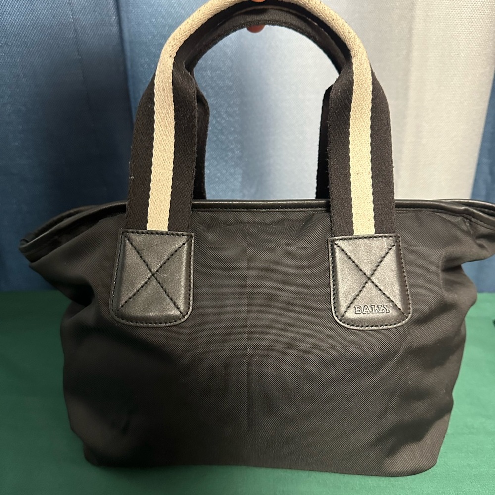 ❤️SOLD❤️BALLY black Canvas Tote Bag